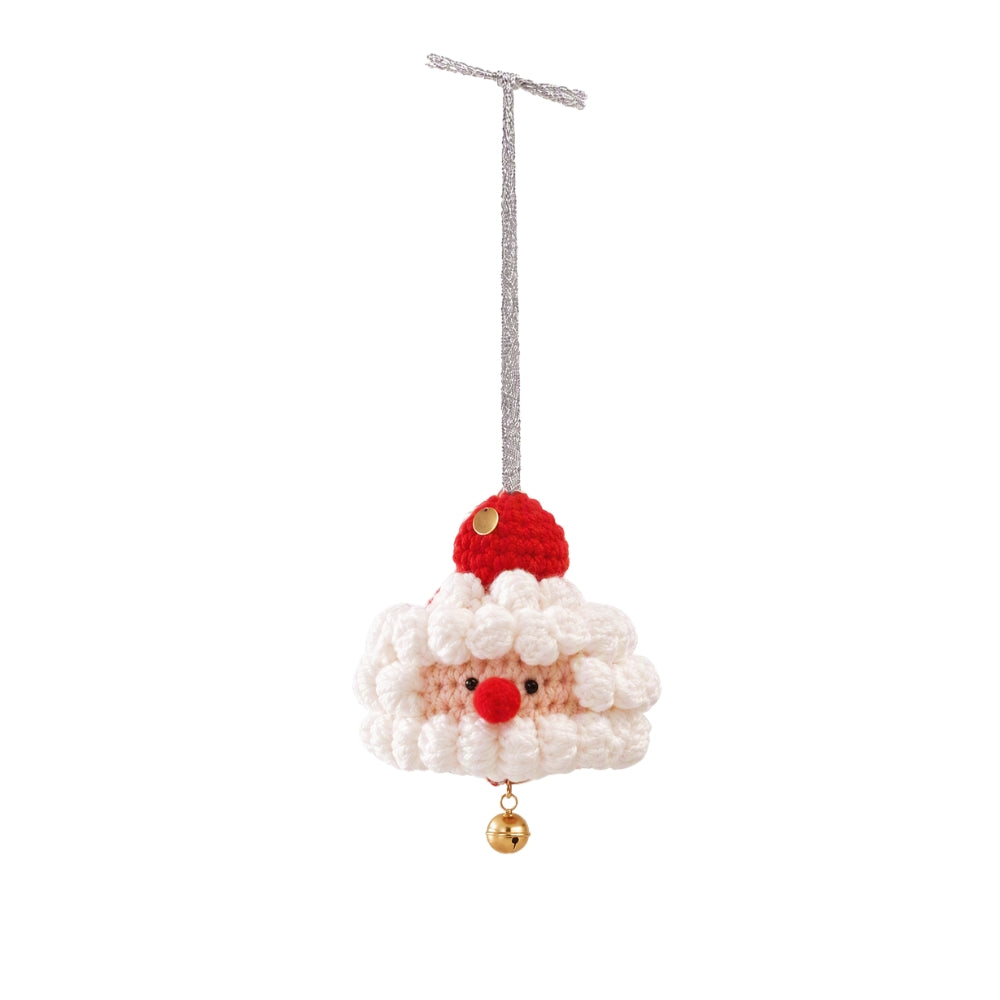 Handmade Crocheted Santa Claus Hanging Ornament Car Charm