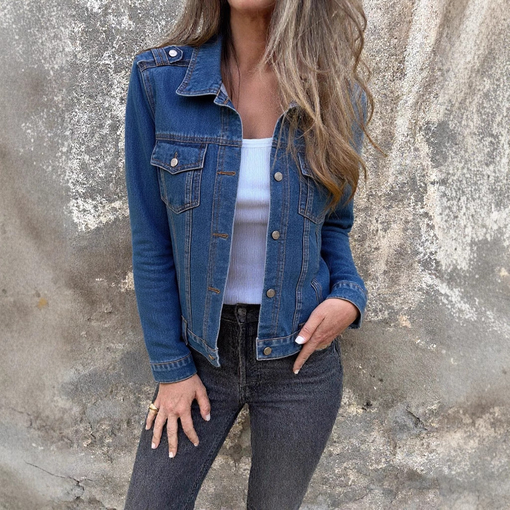Nueva Chaqueta Vaquera Chaqueta Dejamos De Ser Casual