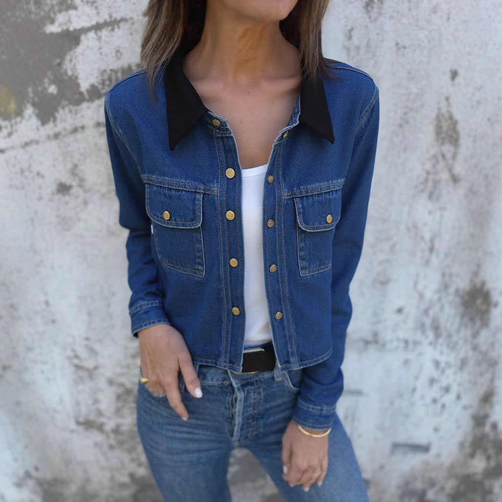 Nueva Chaqueta Vaquera Corta Chaqueta Top Y Ropa De EE. UU.