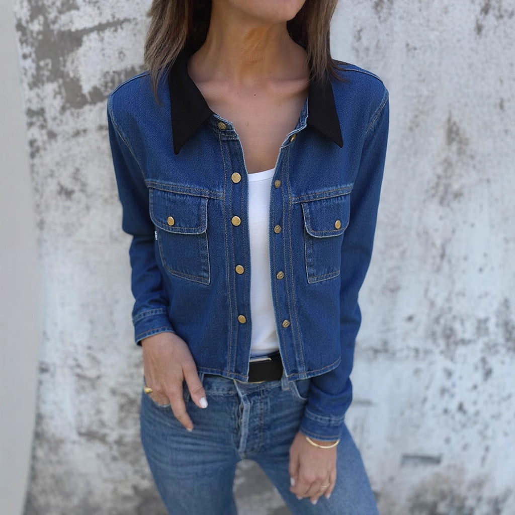 Nueva Chaqueta Vaquera Corta Chaqueta Top Y Ropa De EE. UU.