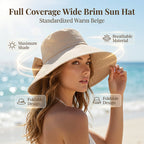 👒 Знижка 50% (обмежена пропозиція)! ✨ Жіночий капелюх від сонця з широкими крисами та бантом — складаний, захист на 360° 🎀
