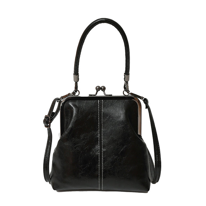 👜 Знижка 50% (обмежена пропозиція)! ✨ Сумка через плече із застібкою-поцілунком — вінтажний стиль, верхня ручка, два варіанти носіння 💼