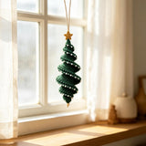 Crochet Christmas Spiral Wind Chime Ornament DIY Kit |Santa,Snowman,Xmas Tree,Elf Handmade Crochet Supplies,Beginner Friendly Craft Kit Gift