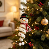 Crochet Christmas Spiral Wind Chime Ornament DIY Kit |Santa,Snowman,Xmas Tree,Elf Handmade Crochet Supplies,Beginner Friendly Craft Kit Gift